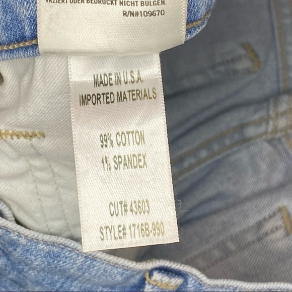 Citizens of Humanity Emerson Cropped Slim Boyfriend Lightwash Jeans Size 32 - Picture 12 of 13